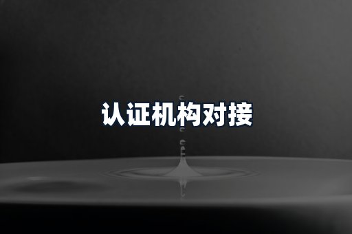 认证机构对接